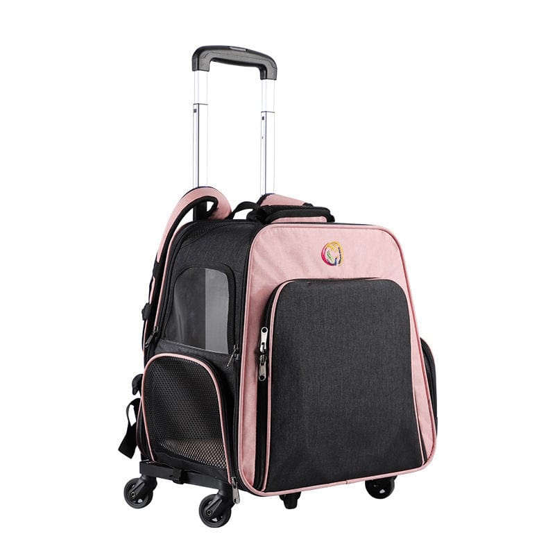 Dogs and Cats Boutique 13 Pink Outing Pet Backpack Portable Pet Trolley Air Box (To Get Done)