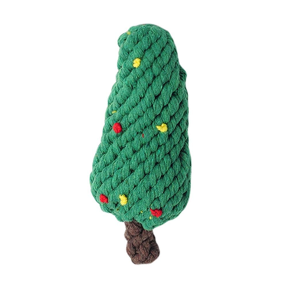 Dogs and Cats Boutique 15 Trees Tooth Cleaning Dog Toy Cotton Thread Christmas Tree Gift Doll (To Get Done)