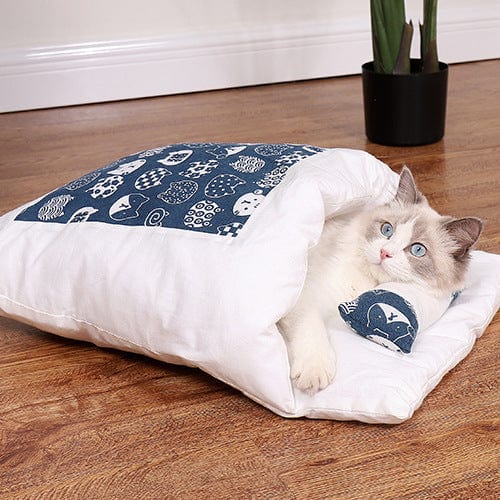 Dogs and Cats Boutique 16 5 color / L Cat Sleeping Bag Fairy Cat Litter Wind Semi-Closed Autumn And Winter Warm Cat Kennel (To Get Done)