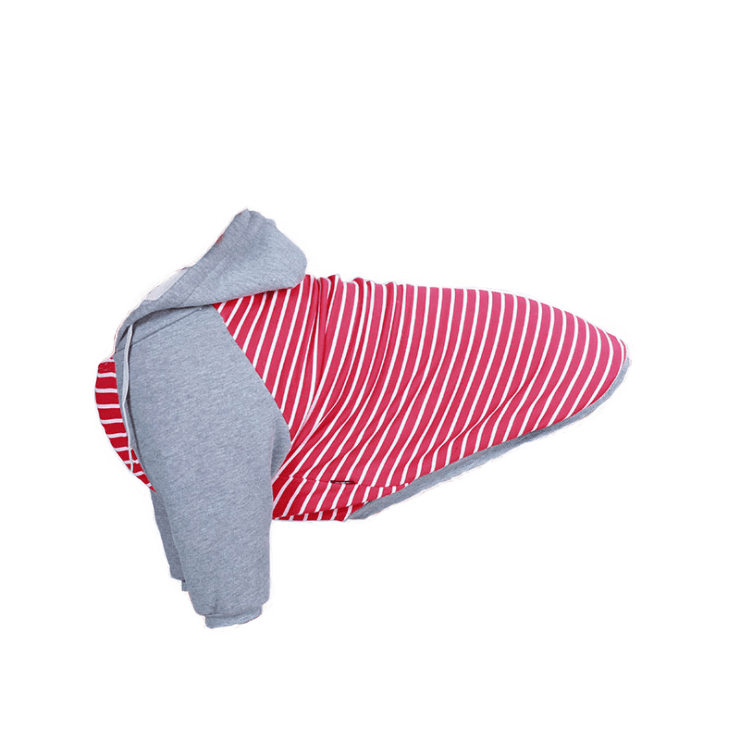 Dogs and Cats Boutique 2 Striped Hooded Dog Sweater
