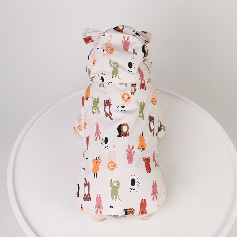 Dogs and Cats Boutique 5 Dog Raincoat Cartoon Double Waterproof Coating (To Get Done)