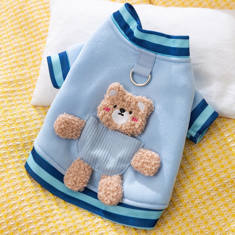 Dogs and Cats Boutique 6 Blue / XS Pet Clothes Autumn And Winter Warm Dog (To Get Done)