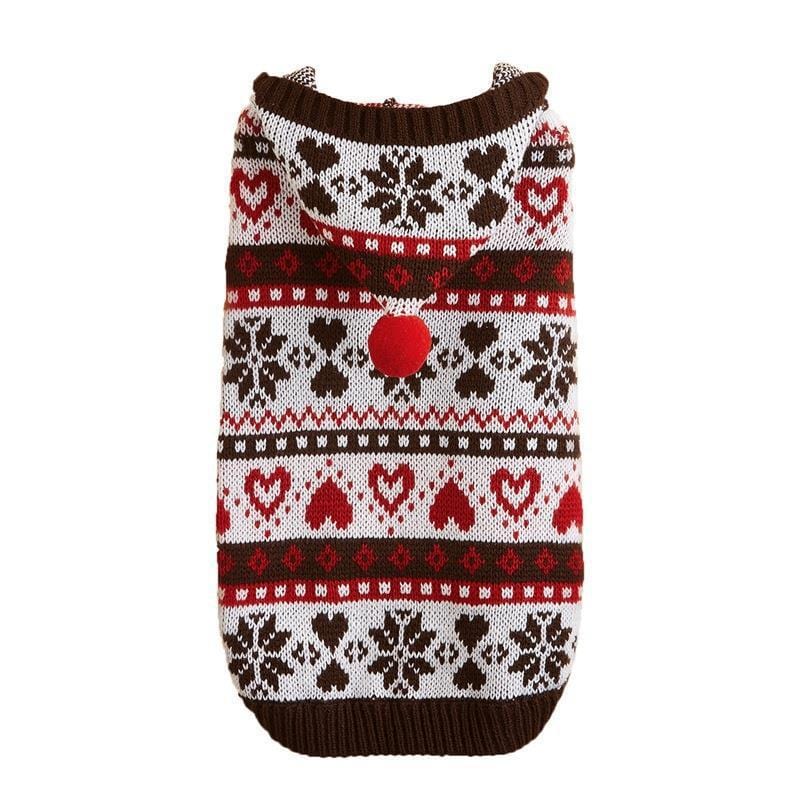 Dogs and Cats Boutique 6 Pet Clothes Snowflake Love Striped Camouflage Knitted Warm Bardo Bichon VIP Dog Sweater (To Get Done)