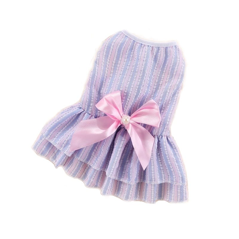 Dogs and Cats Boutique 6 Vertical Striped Butterfly Skirt Pet Cat Dog (To Get Done)