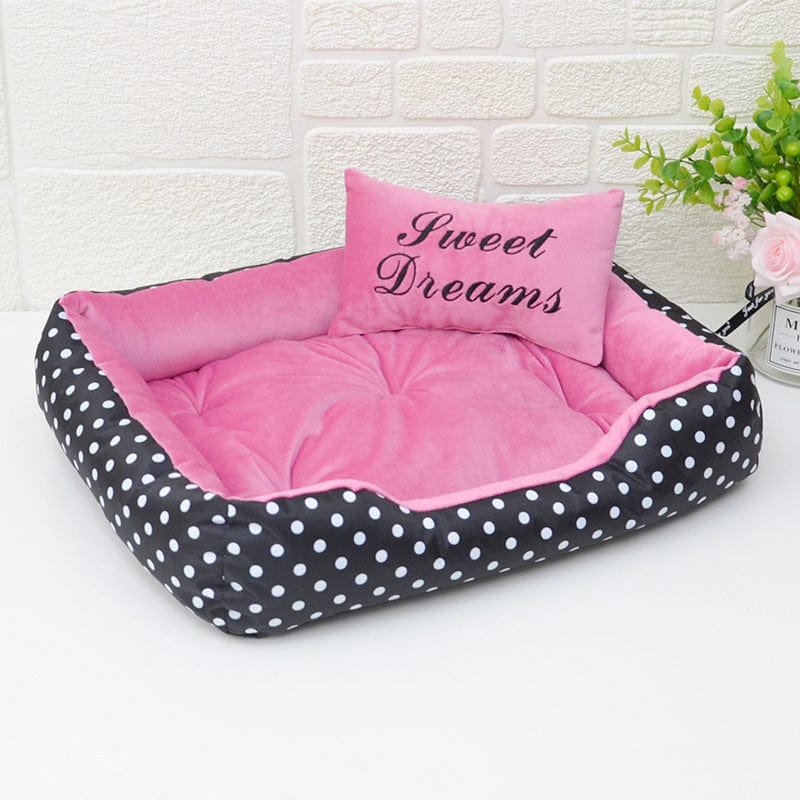 Dogs and Cats Boutique 9 Rose Red / L85x60x16CM Printed Four Seasons New Small Dog Pet Bed (To Get Done)