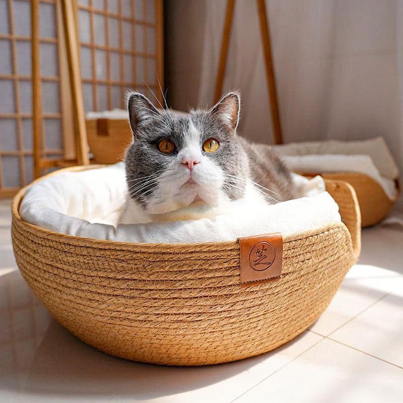Dogs and Cats Boutique 9 Surrounding Pillow Type Rattan Cat Litter Hanging Basket Cat Bed Four Seasons (To Get Done)