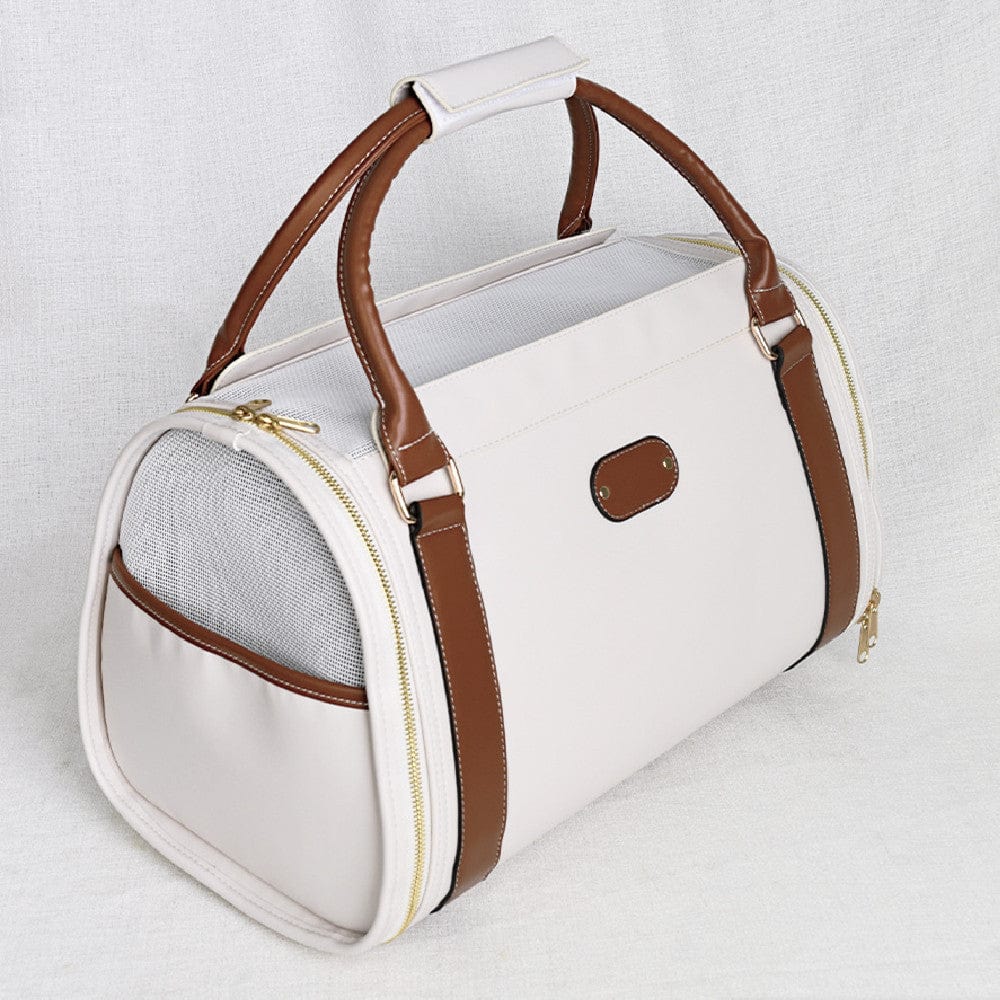 Dogs and Cats Boutique pet-bags White Chic Leather Pet Bag