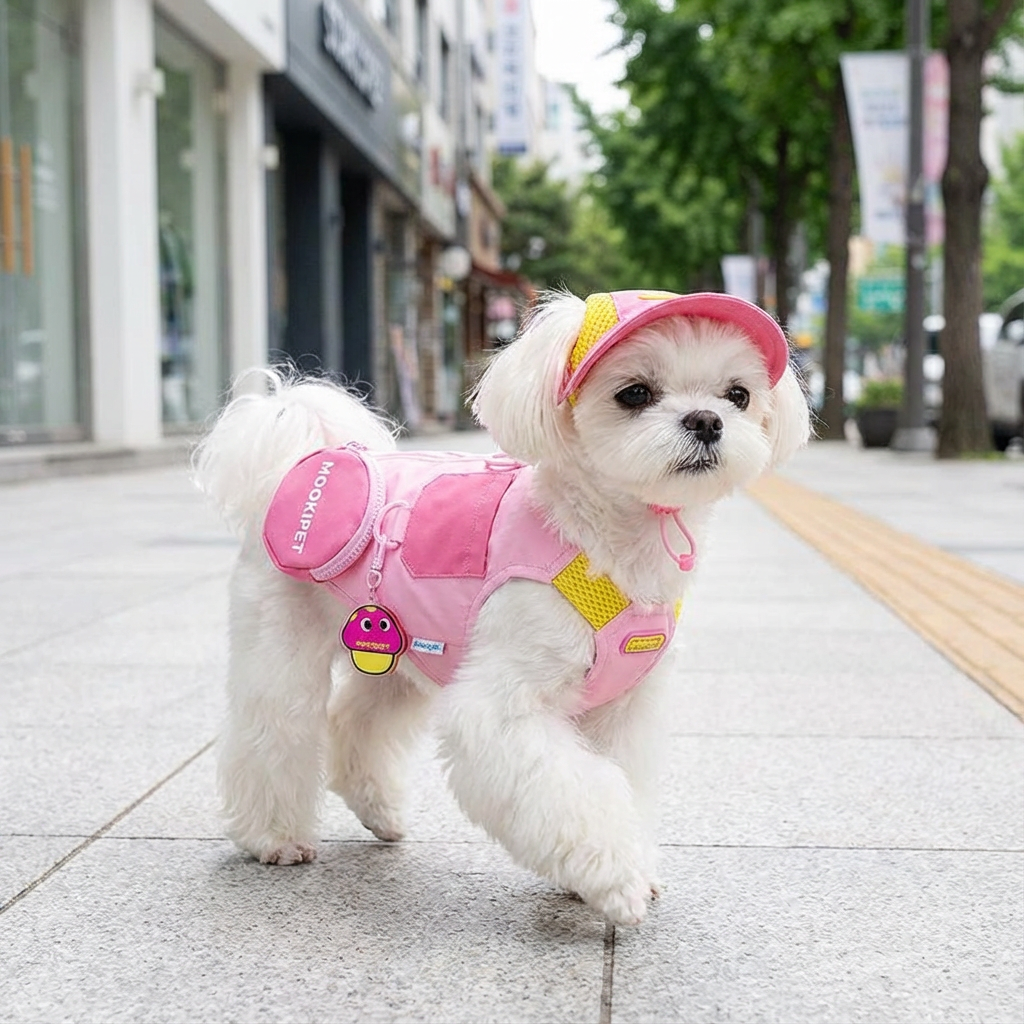 Mushroom Pendant Charm Dog Summer Vest