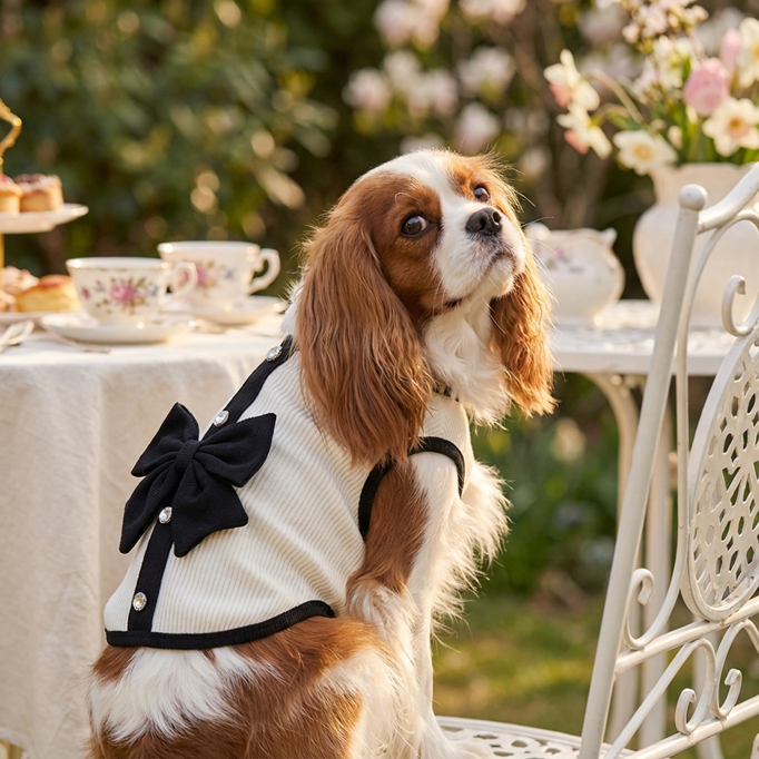 Elegant Pet Bow Dress