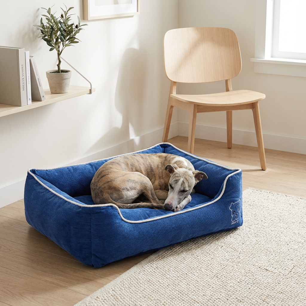 Candy Comfort Fleece Dog Bed