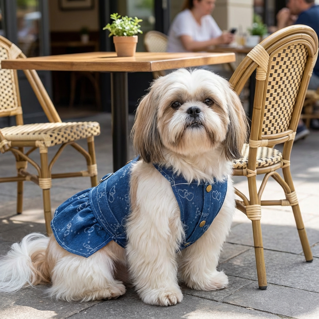 Denim Princess Dog Dress