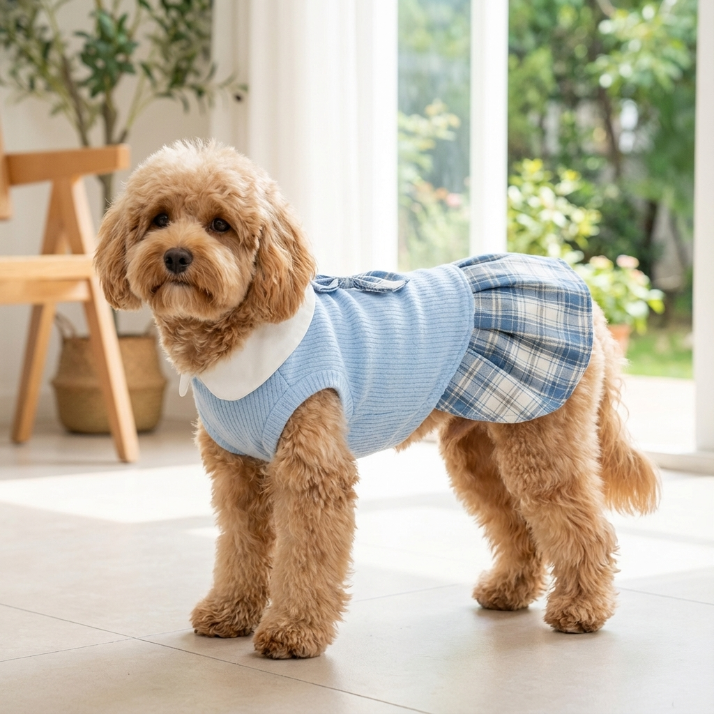 Plaid Chic Pet Skirt