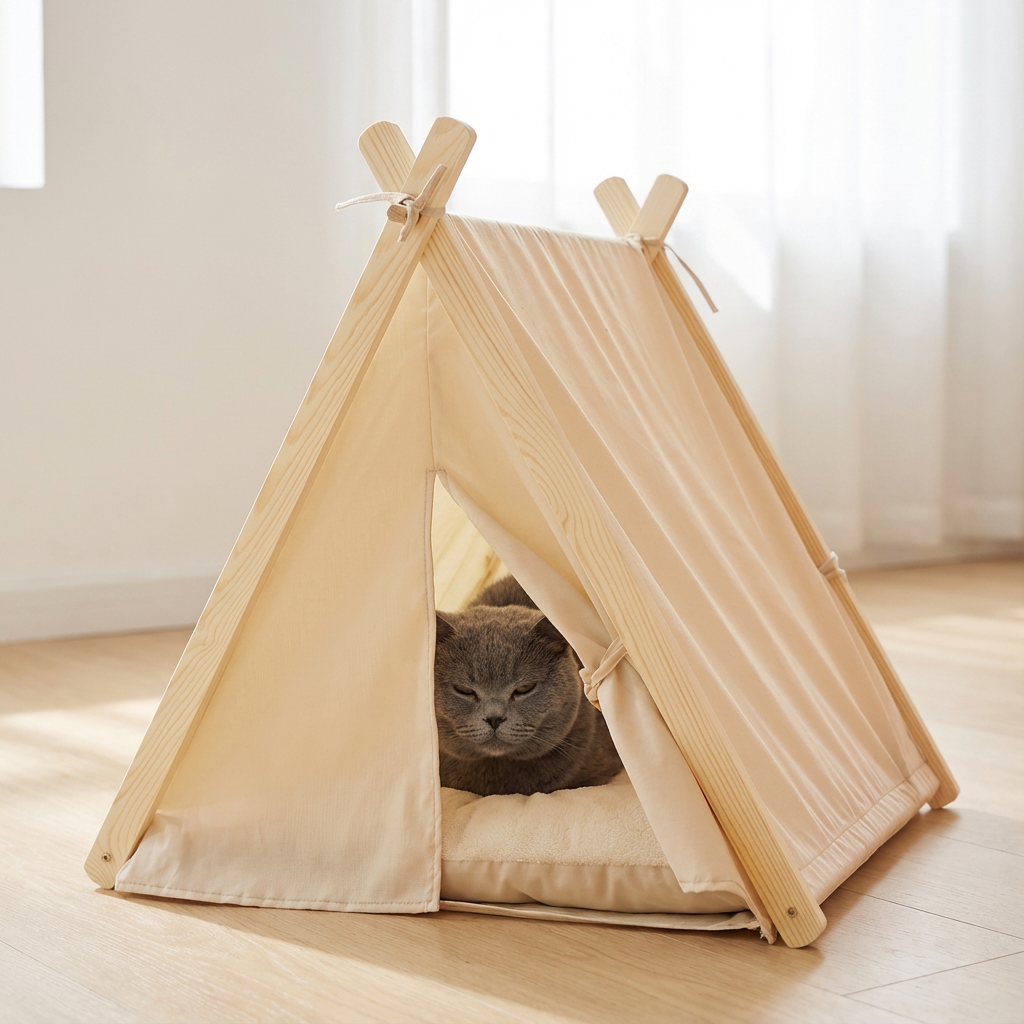 4-Season Washable Pet Tent Bed
