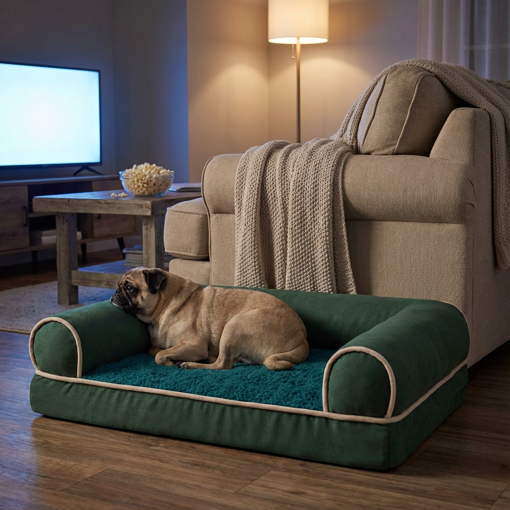 Plush Orthopedic Pet Bed Lounge