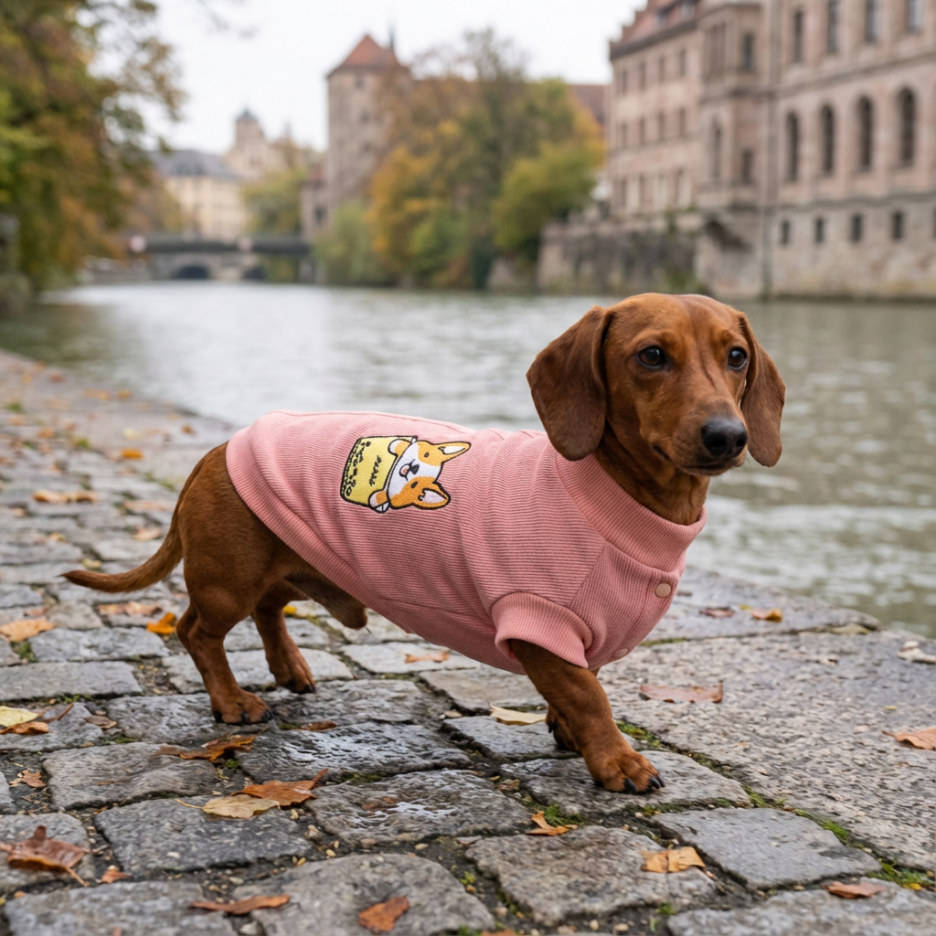 Pearl Milk Tea Corgi Sweater