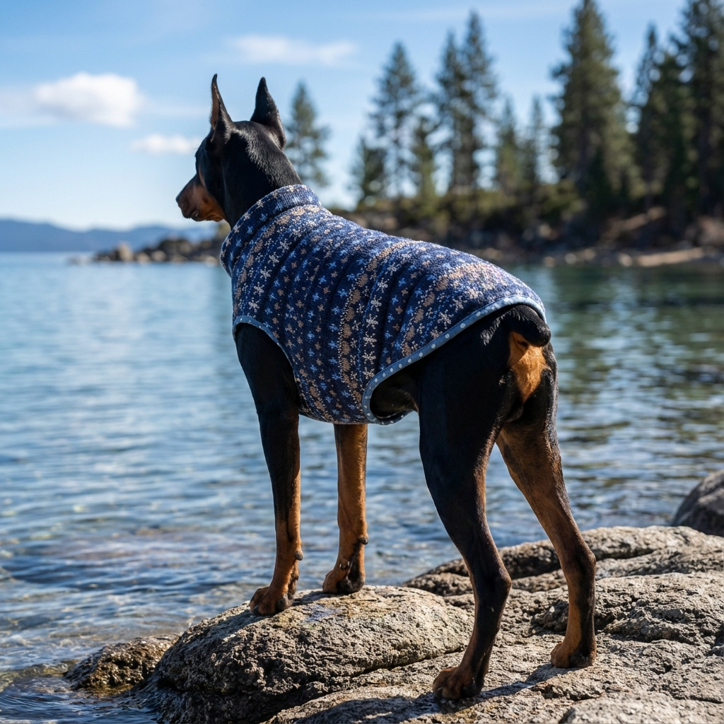 Double-Sided Casual Polka-dot Knitted Dog Vest