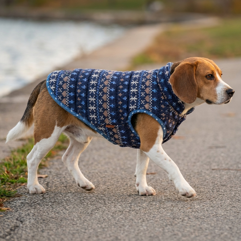 Double-Sided Casual Polka-dot Knitted Dog Vest