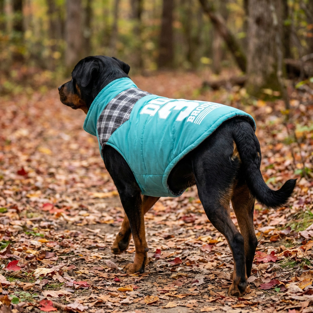 Brooklyn Dude Plaid Dog Jacket