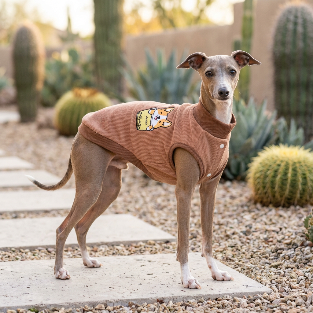 Pearl Milk Tea Corgi Sweater