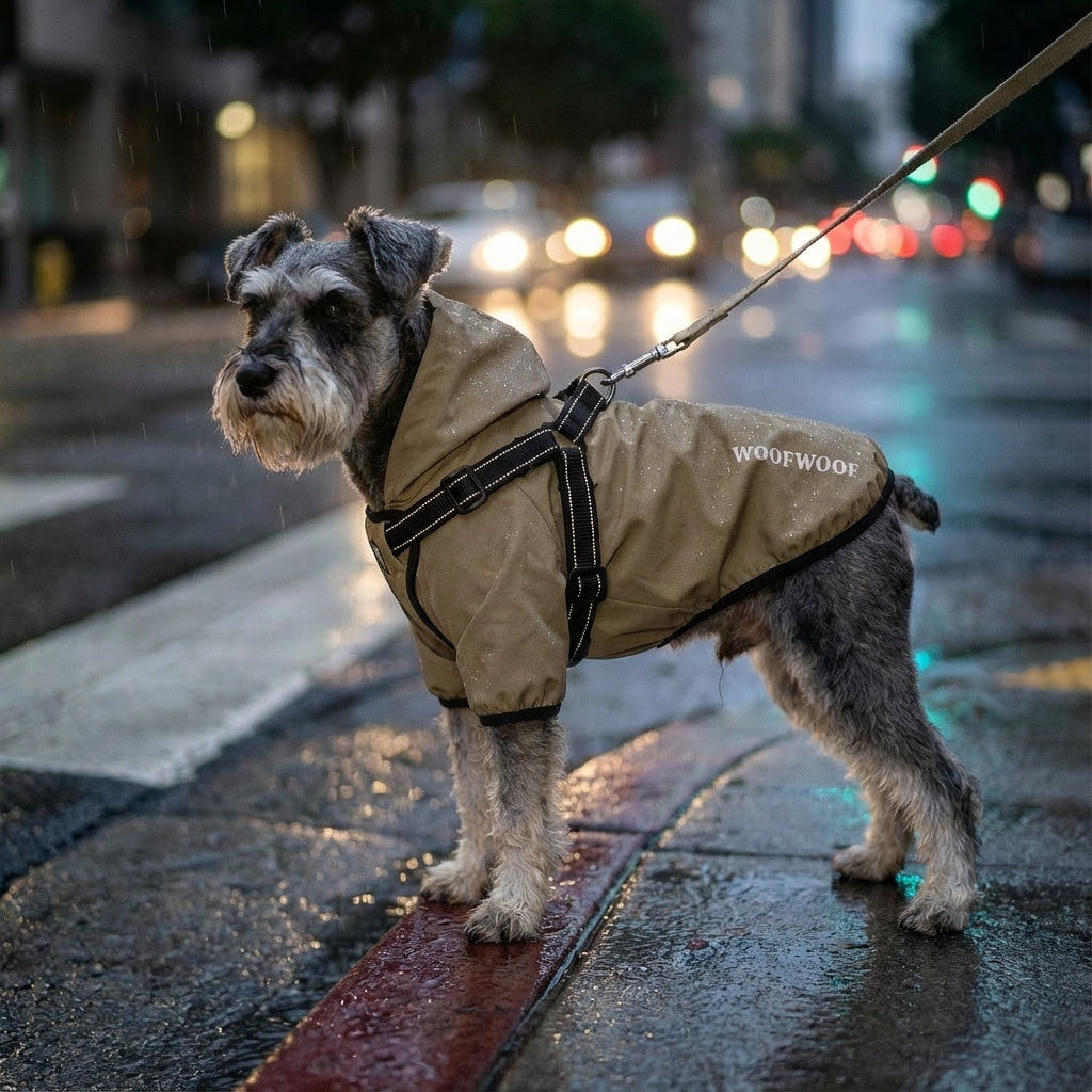 Reflective Dog Raincoat with Hood