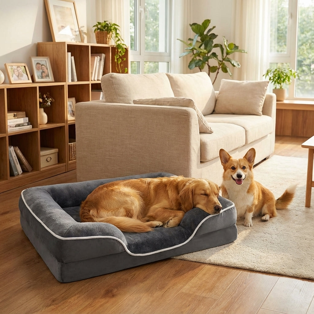 Premium Memory Foam Dog Bed