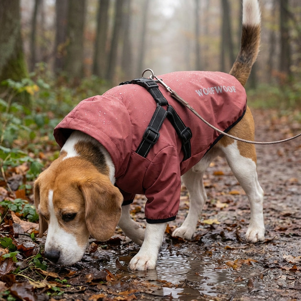 Reflective Dog Raincoat with Hood