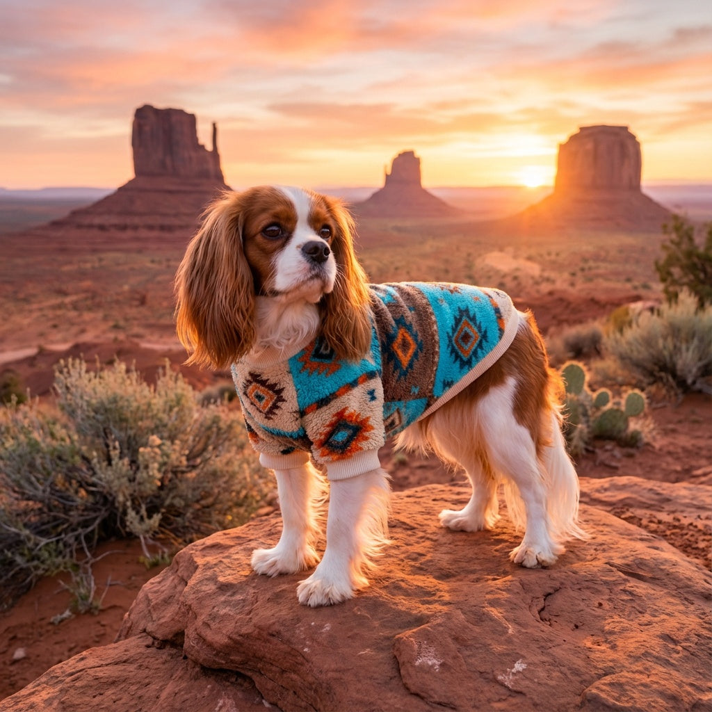 Aztec Print Dog Sweater