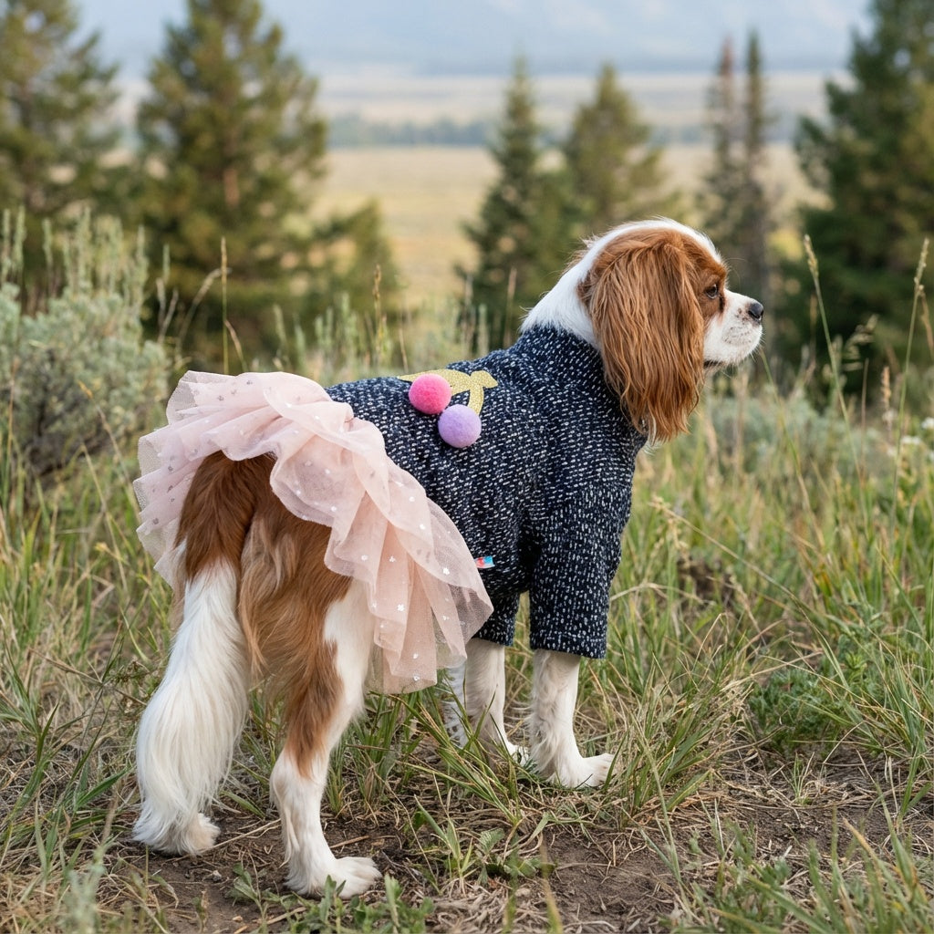 Sweet Cherry Dog Warm Dress