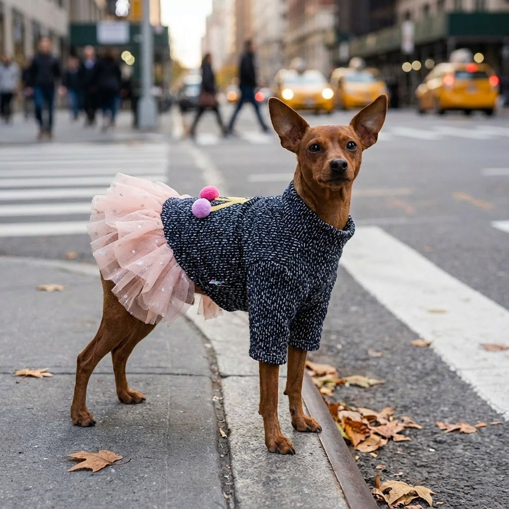 Sweet Cherry Dog Warm Dress