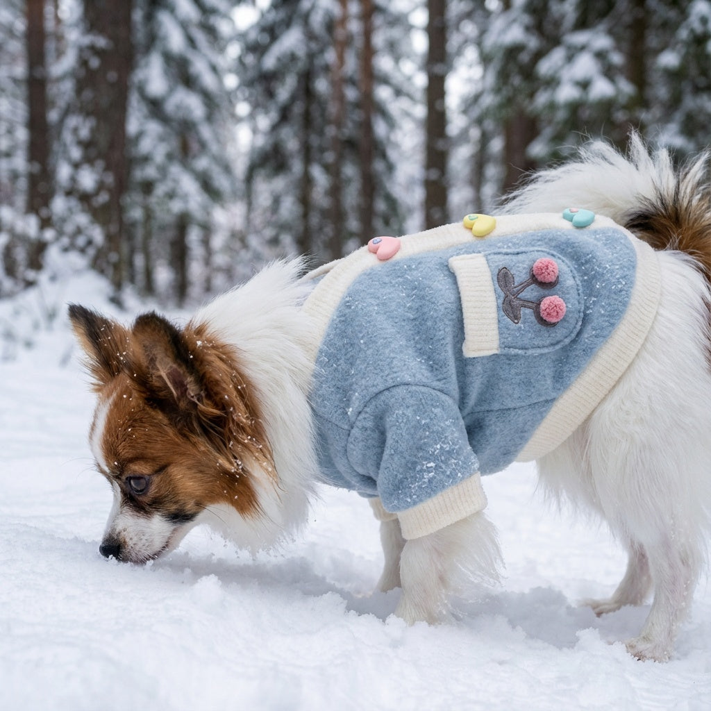 Heart And Flowers Dog Sweater