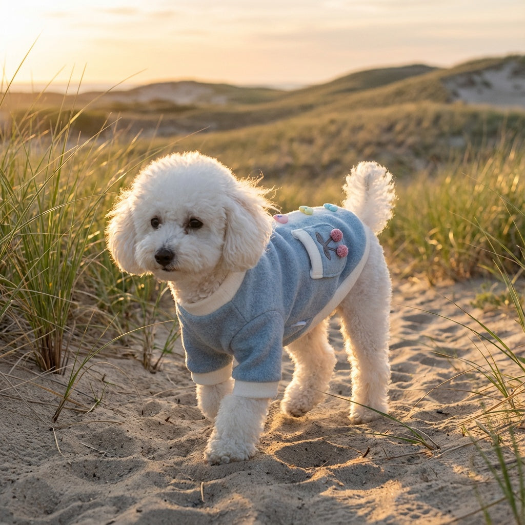 Heart And Flowers Dog Sweater