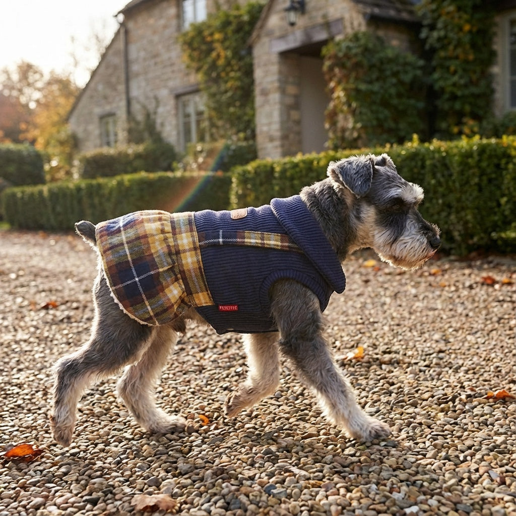Going To College Plaid Dog Sweater Skirt