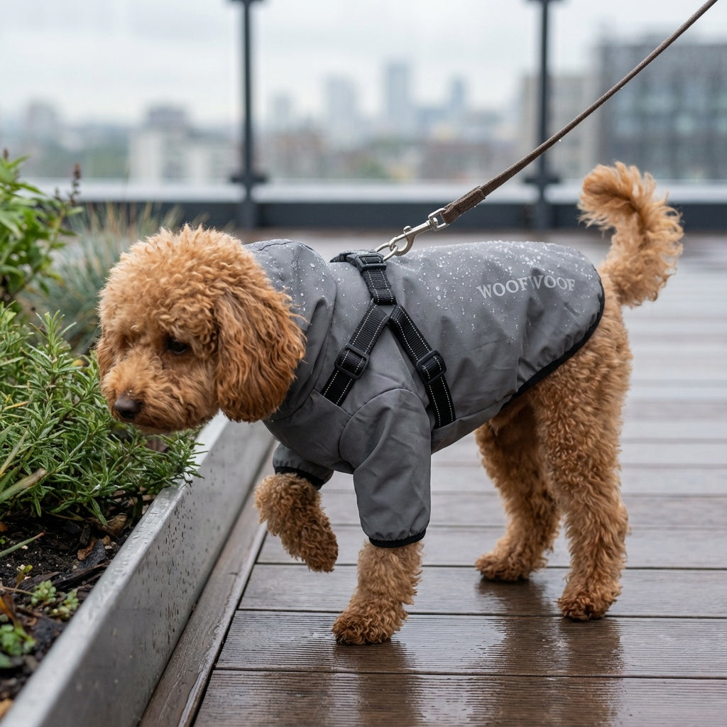 Reflective Dog Raincoat with Hood