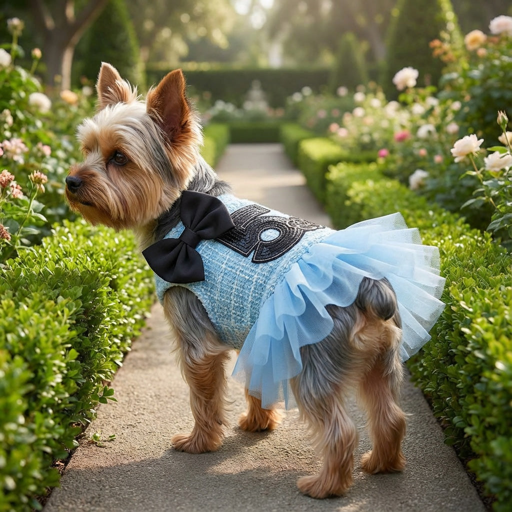 Number 5 Double Bow Tutu Dress