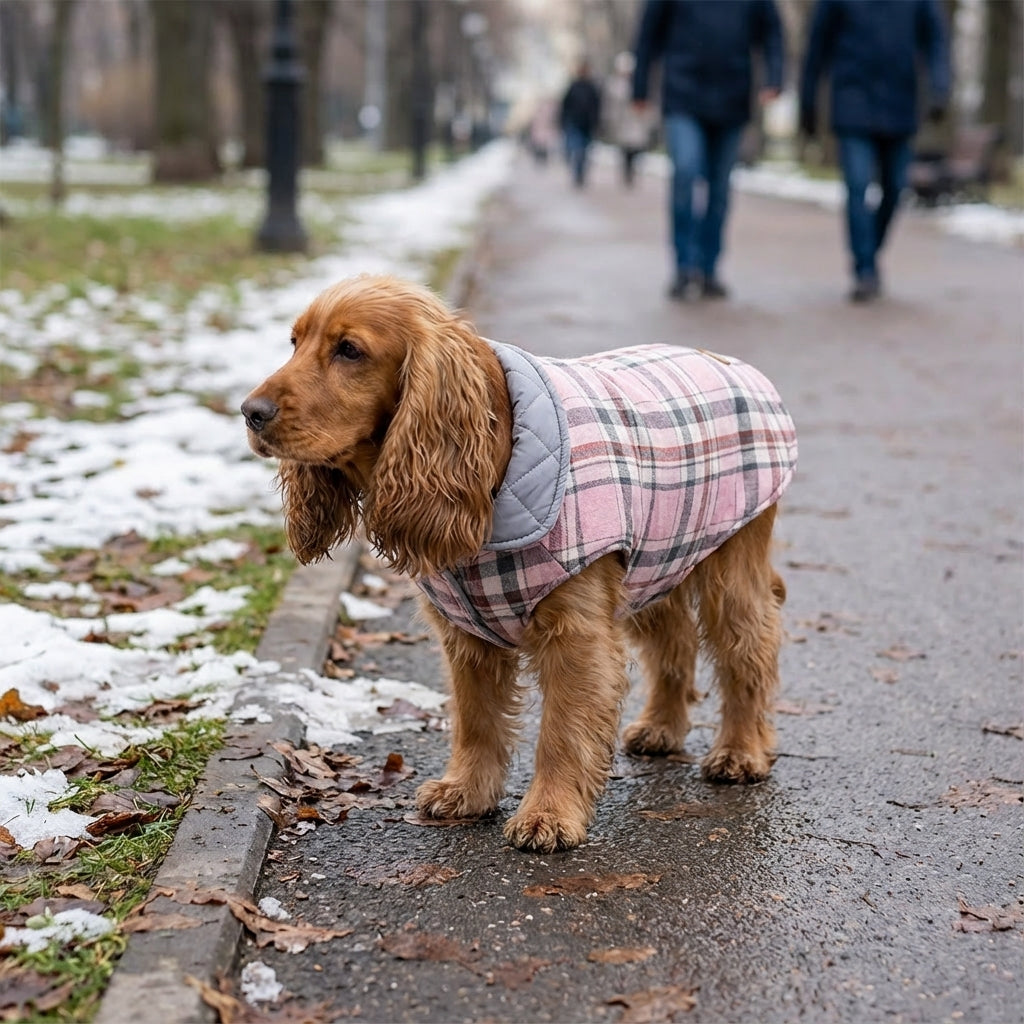 PlaidShield Waterproof Dog Jacket