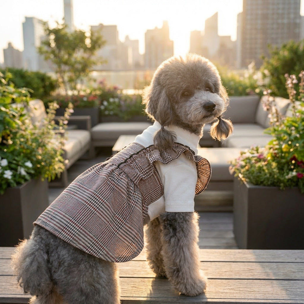 On The Move Two-legged Plaid Dress