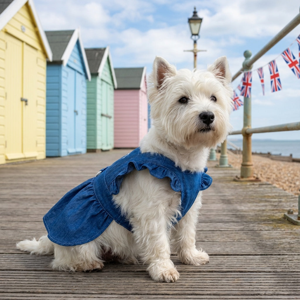 Denim Dog Dress Harness