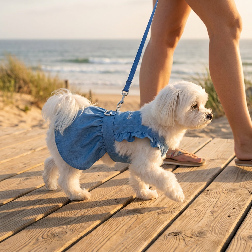 Denim Dog Dress Harness