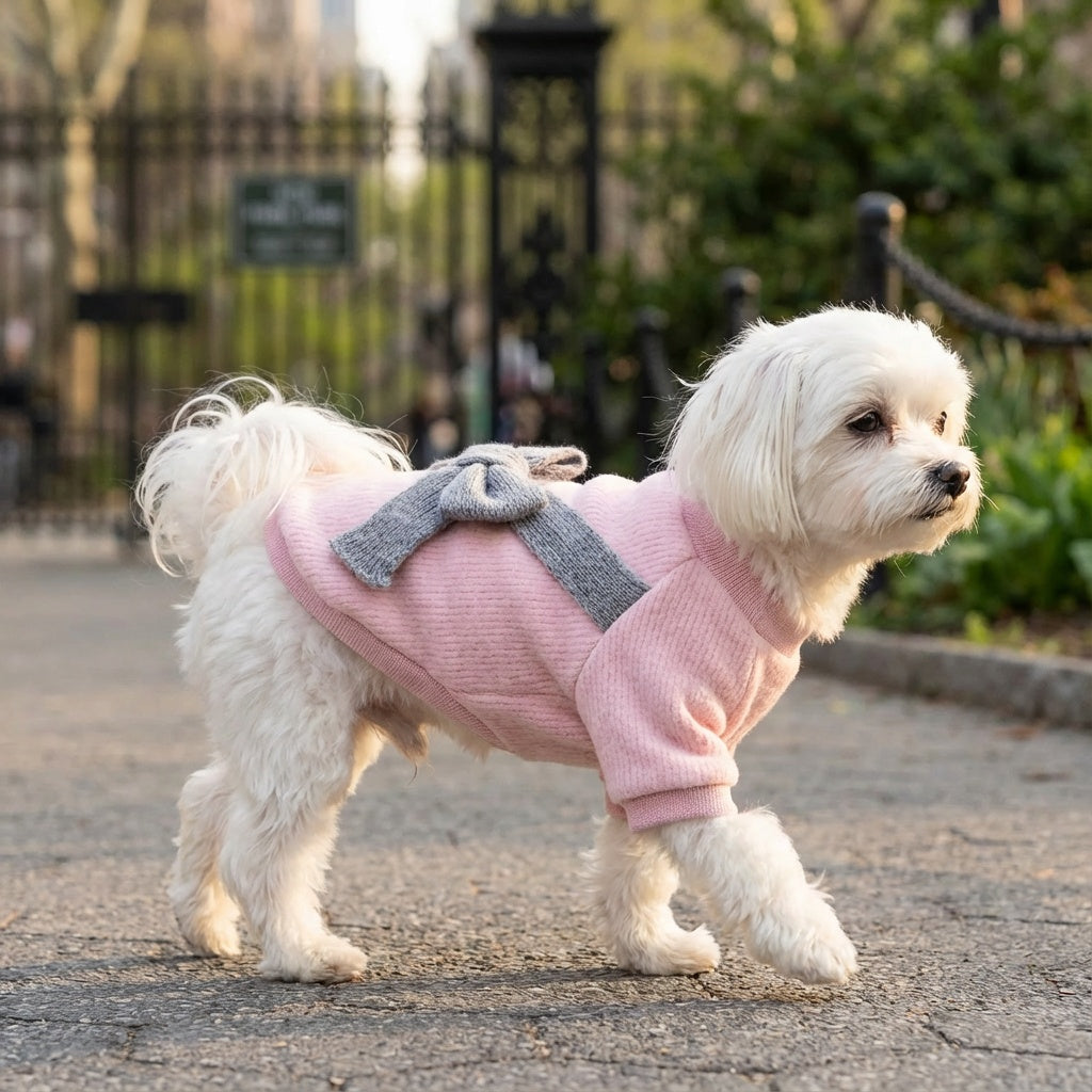 Bowknot Back Knitted Sweater