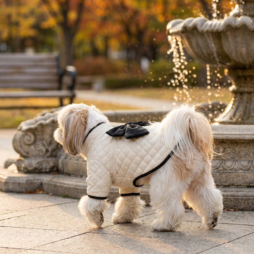 Beauty Bow Dog Winter Coat