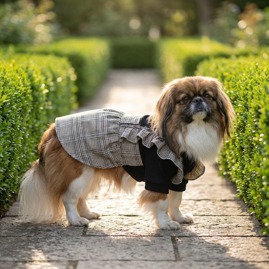 On The Move Two-legged Plaid Dress