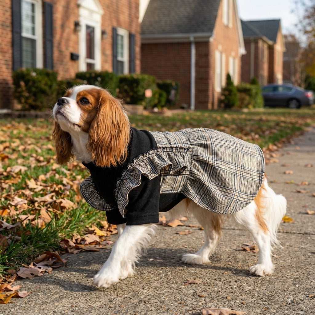 On The Move Two-legged Plaid Dress