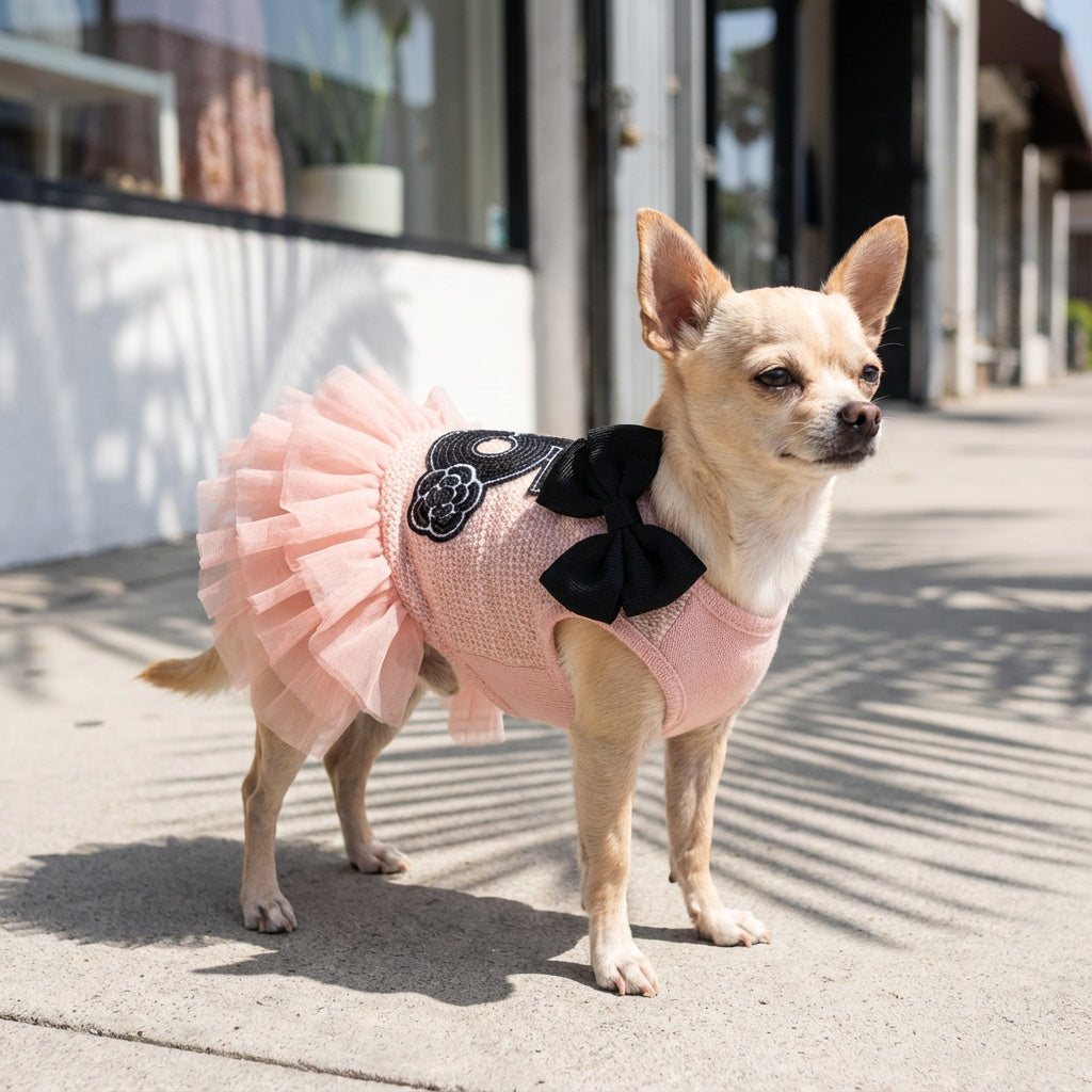 Number 5 Double Bow Tutu Dress