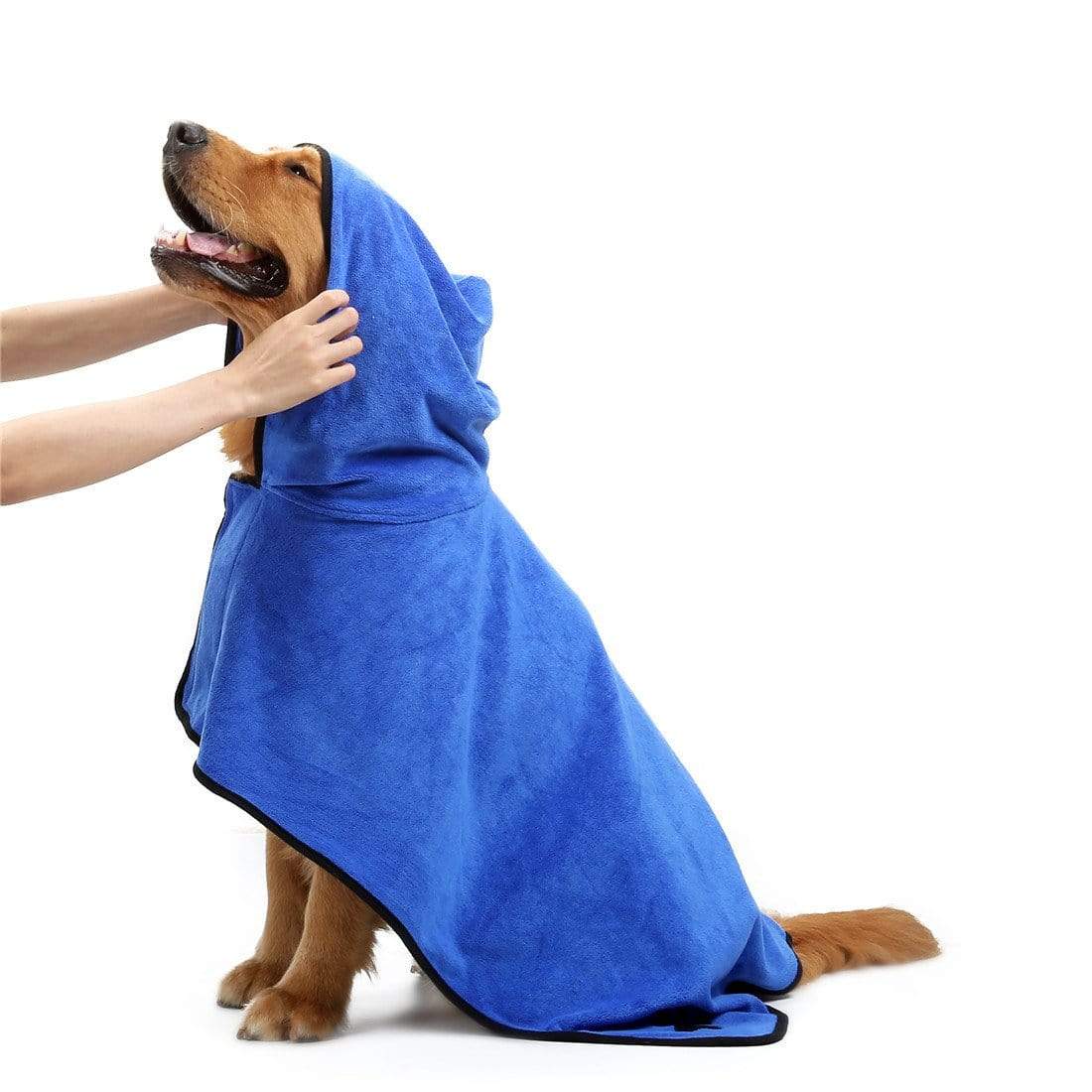 Dogs and Cats Boutique 1 Blue / L Super Absorbent Pet Bathrobe Towel