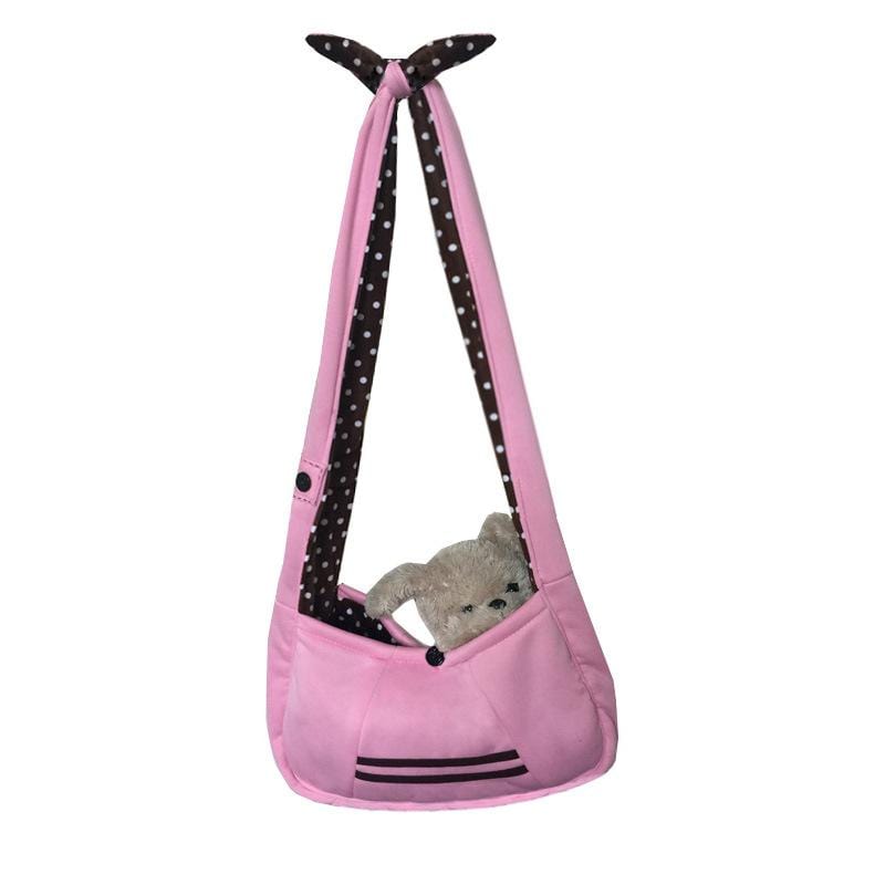 Dogs and Cats Boutique 13 Pink Adjustable Outdoor Pet Carrier