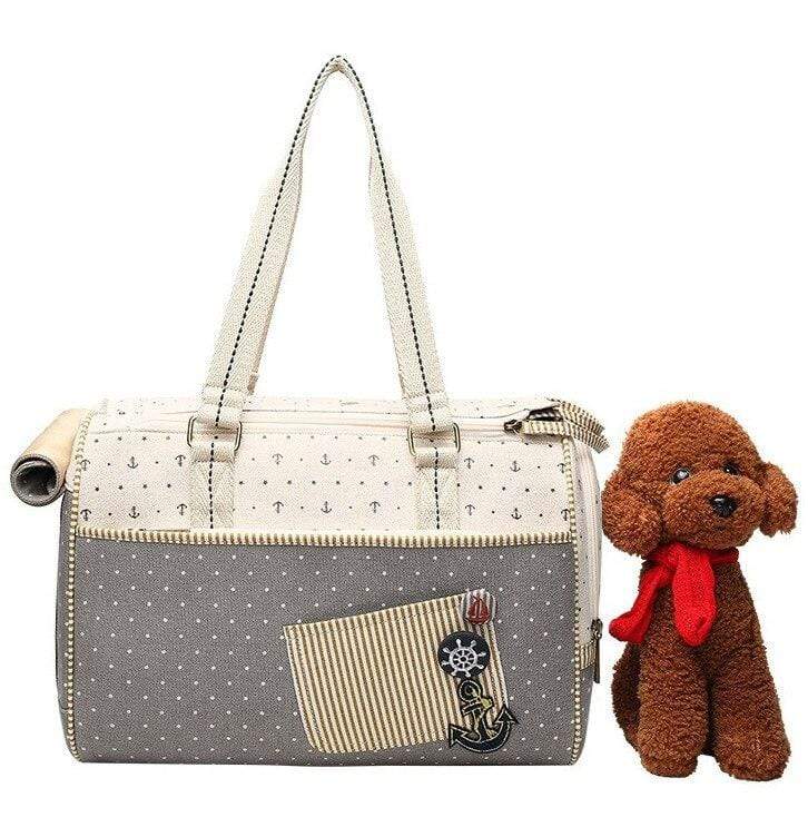 Dogs and Cats Boutique 13 White / 40x21x30cm Anchor Pet Canvas Carrier Bag