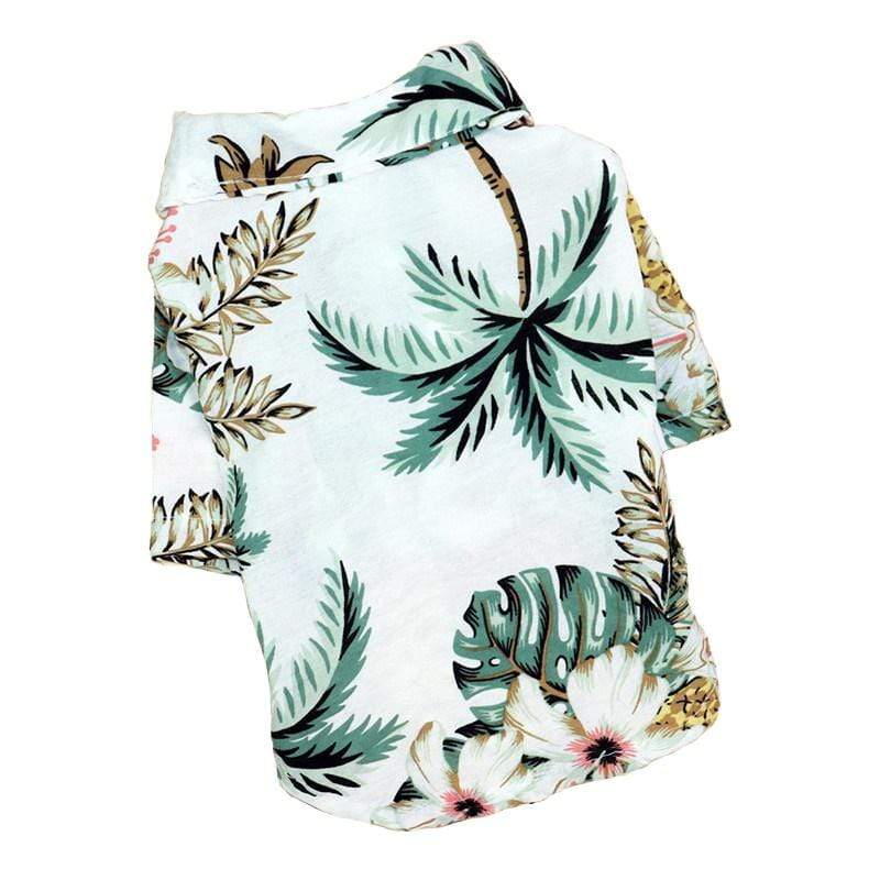 Dogs and Cats Boutique 3 White A / XS Teddy Hawaiian Small Dog Shirt