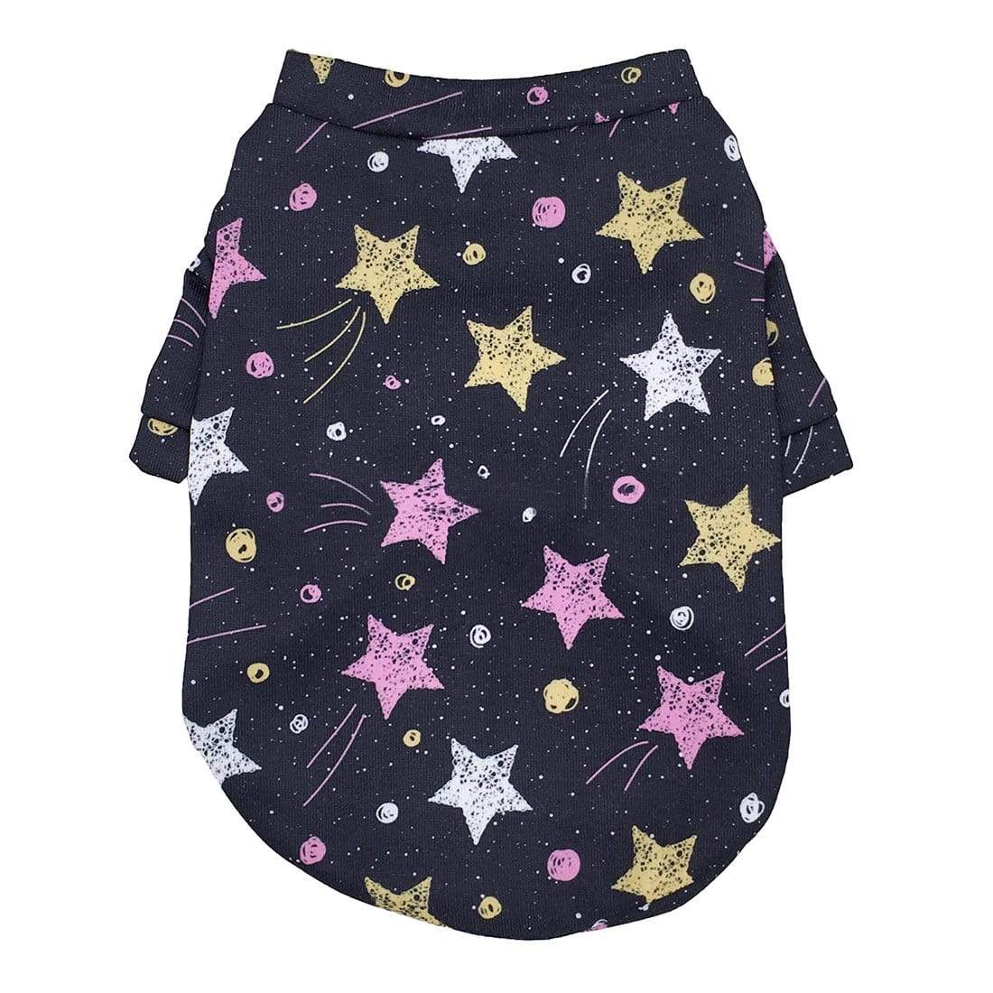 Dogs and Cats Boutique 3 XS / Black Stars Print Dog Fleece Sweater