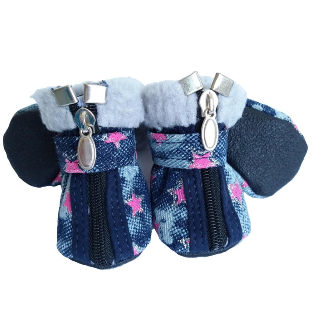 Dogs and Cats Boutique 7 Teddy VIP Denim Dog Shoes