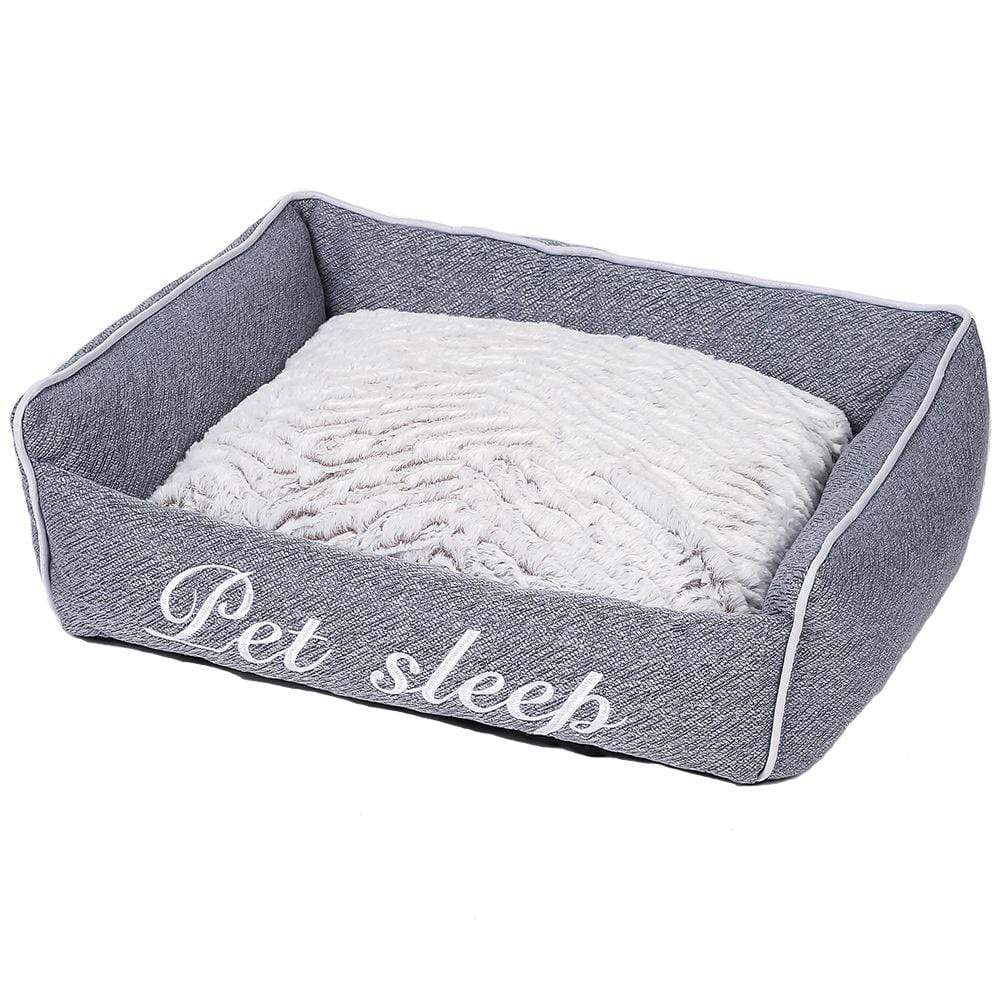 Dogs and Cats Boutique 9 Gray / Upgrade / S Square Pet Sleep Bed